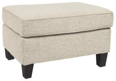 Signature Design by Ashley Abinger Contemporary Rectangle Ottoman, Beige