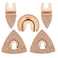 5pcs Mixed Universal Carbide oscillating Tool Blades Set for Tile Grout Mortar Concrete Masonry