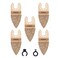 Oscillating Tool Blades, HEMUNC 5pcs Universal Finger Carbide Oscillating Multitool Saw Blades Accessories kit