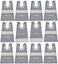 Oscillating tool scraper blades set, include oscillating rigid scraper blade 10pcs, flexible multitool scraper blades 2pcs, universal fit oscillating multitool scraper blades for carpet tile adhesives