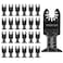25 Pcs Oscillating Tool Blades, Professional Universal Oscillating Saw Blades, Wood Multitool Blades, Quick Release Durable Oscillating Tool, Multi Tool Blades Fit All Models