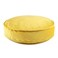 YIUOR Velvet Floor Pillows Round Chair Cushion Couch Throw Pillow Soft Pouf Seat Mattress Bean Bag for Reading Nook Play Room (19.7",Yellow)