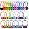 Classroom Headphones Bulk 24 Pack for Kids Children,On Ear Multi Color Varieties Comfy Swivel Earphones for Students,School,Library,Online Learning and Travel, HQ Clear Stereo Sound 3.5mm Jack