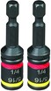 Malco MSHC 1/4 &amp; 5/16 Reversible Hex Chuck Driver, 2 pack