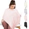 MVUOCR Breathable Nursing Cover, Breastfeeding Cover for Women, Knit Privacy Nursing Covers Up for Breastfeeding, Multi-Use Ponchy Nursing Covers, Scarf, Shawl,Blanket (Pink)