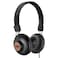 House of Marley Positive Vibration 2: Over-Ear Wired Headphones with Microphone, Plush Ear Cushions, and Sustainable Materials (Black)