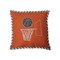 Bacati - Muslin Sports Toddler Bedding (Dec Pillow, Basketball Orange/Grey)
