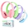 Sonitum Kids Headphones for School Bulk Set 5-Pack On-Ear, 3.5mm, Wired Headphones for Schools &amp; Libraries &ndash; Adjustable, Cushioned Headphones (Mixed Colors)