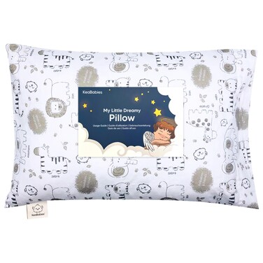 Toddler Pillow with Pillowcase - 13x18 My Little Dreamy Pillow, Organic Cotton Toddler Pillows for Sleeping, Kids Pillow, Travel Pillows, Mini Pillow, Nursery Pillow, Toddler Bed Pillow (Prairie)