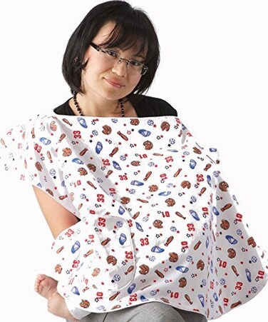Nursing Cover for Breastfeeding Baby with Privacy &amp; Baby Interaction. Better Than a Shawl."Mum's Mate" by My Mommy Moments. Great Gift for New Mom! Buy Now for The Ultimate Private Dining Experience!
