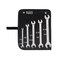 Klein Tools 68450 Open End SAE Wrench Set, 5-Piece With Rolling Pouch