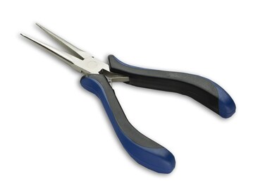 HURON Precision Pliers, Springloaded, Long Needle Nose, 5.75 In