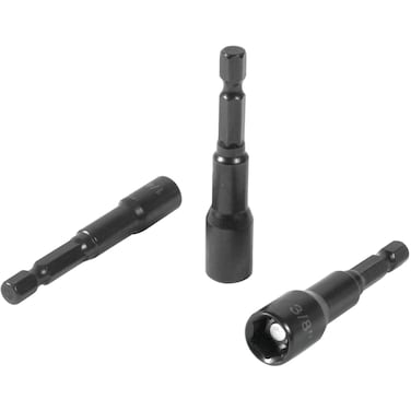 Performance Tool W9022 Magnetic Nut Driver Set with Lobular Drive, 1/4-Inch Quick Release Hex Shank, 3-Piece Set (Sizes: 1/4, 3/8 and 5/16-Inch)