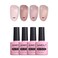 AIMEILI Transparent Icy Jelly Gel Nail Polish Soak Off U V LED Hema Free Nail Polish Home DIY Manicure Nail Salon Varnish Kit Set Of 4pcs X 10ml - Kit Set 21