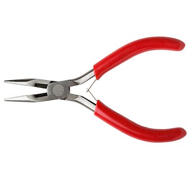 Soft Grip Needle Nose Pliers with Side Cutter, 5 Inch Precision Tool Ideal for Jewelry Making, Bending Wire, and Working in Tight Areas