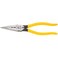 Klein Tools D203-8N Needle Nose Pliers and Wire Stripper, Long Nose Side Cutters with Wire Striping Hole, Heavy Duty Alligator Pliers, 8-Inch