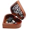 HOLLY TRIP Vintage Music Box, Heart Shape Wooden Mechanism Wind Up Musical Box Gift for Christmas/Birthday/Valentine's Day, Melody Happy Birthday