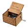 Huntmic Can't Help Falling in Love Music Box, Antique Engraved Wood Musical Boxes for Girlfriend Christmas Valentine's Day Present, Hand-Operated Wooden Music Case (Wood-A)