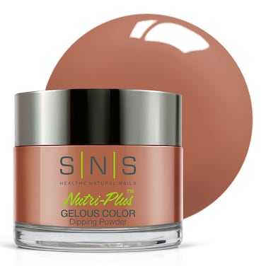 SNS Nail Dip Powder, Gelous Color Dipping Powder - Mochachino (Brown) - Long-Lasting Dip Nail Color Lasts 14 Days - Low-Odor &amp; No UV Lamp Required - 1oz