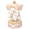 Elanze Designs Cupid Rose Garland Horses Musical Carousel 10 inch Rotating Figurine Plays Tune Carousel Waltz