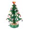 KESYOO Christmas Tree Music Boxes Mini Tabletop Christmas Tree Wooden Musical Figurine Wind Up Music Box Desktop Decoration for Christmas Birthday