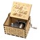 AUEAR, Wooden Hand Crank Twinkle Little Stars Music Box Vintage Handmade Best Gift for Friends