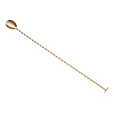 Barfly - M37019GD Barfly Muddle Bar Spoon, Muddler 15 3/4" (40 cm), Gold