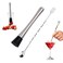 Cocktail Muddler &amp; Mixing Spoon 10" - Cocktail Party Utensils by Kitchen Supplies - Crush Fresh Fruit, Spices or Ice - Mix and Blend Own Drinks Like a Pro - Perfect Set For Cocktails (Retail Pack)