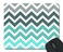 Gery Turquoise Chevron Mouse Pad Mousepad