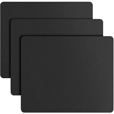 Mouse Pad 9.5&times;8.0&times;0.12 inches Premium-Textured Non-Slip Rubber Base Mouse Mat Mousepad for Office &amp; Home, Black (3 Pack)