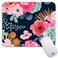 Armanza Square Mouse Pad Pink Flower, Personalized Premium-Textured Custom Mouse Mat Design, Washable Mousepad Lycra Cloth, Non-Slip Rubber Base Computer Mouse Pads for Wireless Mouse