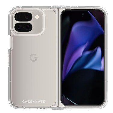 Case-Mate Google Pixel 9 Pro Fold Case [8&rdquo;, 2024] [12ft Drop Protection] [Wireless Charging] Tough Clear Phone Case for Google Pixel 9 Pro Fold - Anti-Yellowing, Anti-Scratch Tech, Shockproof, Slim