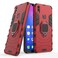 LuluMain Compatible with VIVO V9, VIVO V9 Youth, VIVO Y85 Case, Metal Ring Grip Kickstand Shockproof Hard Bumper (Works with Magnetic Car Mount) Dual Layer Rugged Cover (Red)