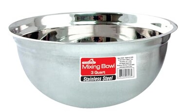 Euro-Ware Mixing Bowl, 3 quart, Stainless Steel
