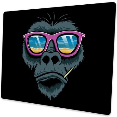 SHALYSONG Mouse pad, Computer Mousepad with Funny Gorilla Design, Non-Slip Rubber Mouse pad for Home and Office