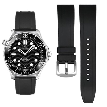 HEYOZURY FKM Rubber Watch bands Watch Bands Fluororubber Quick Release 19mm 20mm 21mm 22mm Smartwatche Bands for Men and Women Waterproof Sport Durable Watchbands FKM for Omega x Swatch MoonSwatch