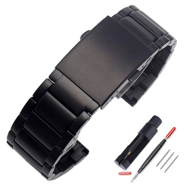 ZHUOLEI Diesel Watch Band Replacement Stainless Steel Watch Strap with Double-Lock, Replacement for Diesel Watches Men(24mm,26mm) with Tool