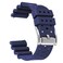 HUAFIY Premium Quality Waterproof Silicone Watch Bands - Choose Color &amp; Width 20mm, 22mm,24mm Watch Straps.Quick Release Rubber Watch Bands for Men/Women (22mm, deep blue/silver buckle)