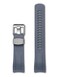 Crafter Blue TD02 Curved End Watch Band Quick Release Soft Rubber Strap Replacement for Tudor Pelagos 25600TB, 25600TN, 25610TNL(LHD) - Gray