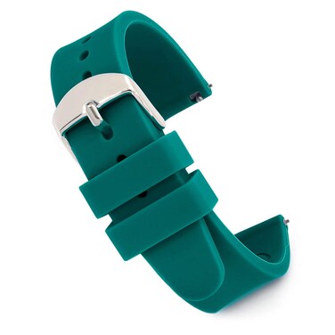 Speidel Replacement 14mm Scrub Silicone Watchband for Nurses, Doctors, Students in Hunter Green