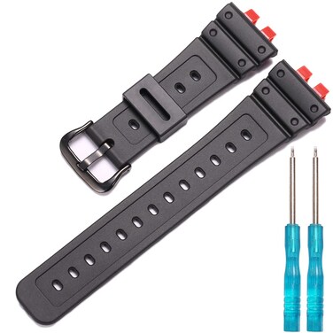 MCXGL Resin Strap Compatible with Caiso GMW-B5000 mens Sports Waterproof Replacement Wristband Rubber Bracelet Watch Band Accessories
