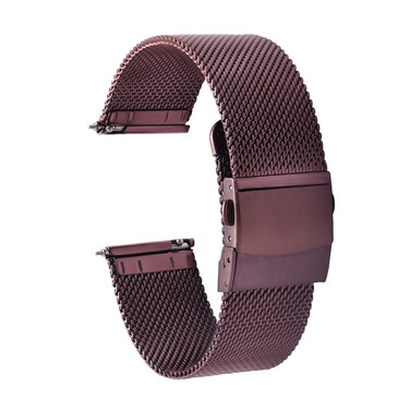 Carty Stainless Steel Mesh Watch Bands for Men,Thin Metal Mesh Watch Strap 20mm Quick Release Watch Band Black