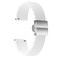 ULLCHRO Silicone Watch Strap Replacement Rubber Watch Band Waterproof - 14mm, 16mm, 18mm, 20mm, 22mm, 24mm Watch Bracelet with Stainless Steel Deployment Buckle (14mm, White)