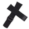 Genuine Leather Watch Strap Titanium Watch Strap Replacement for Skagen - SKW6006 SKW6007 SKW6078 SKW6304 SKW6305 (Black)