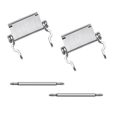 Ozzagar Watch Adapter Compatible with LEATHERMAN TREAD Multitool Bracelet Compatible with 22 mm Lug Width Watch, Made of Precision Machined Stainless Steel (22mm, Silver)