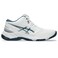 ASICS Men's Netburner Ballistic FlyteFoam Mid Top 3 Volleyball Shoes, 8.5, White/Vintage Indigo