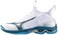 Mizuno Unisex Wave Lightning Neo 2 Volleyball Shoe, White-Moroccan Blue, 9 US Men