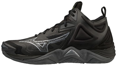 Mizuno Wave Momentum 3 Mid Unisex Volleyball Shoe, Black-Grey, 7 Narrow US Men