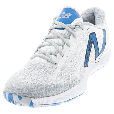 New Balance Men's FuelCell 996 V4 Hard Court Tennis Shoe, White/Helium/Sulphur Yellow, 9
