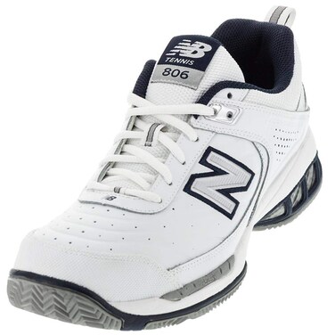 New Balance Men's 806 V1 Tennis Shoe, White, 9 M US